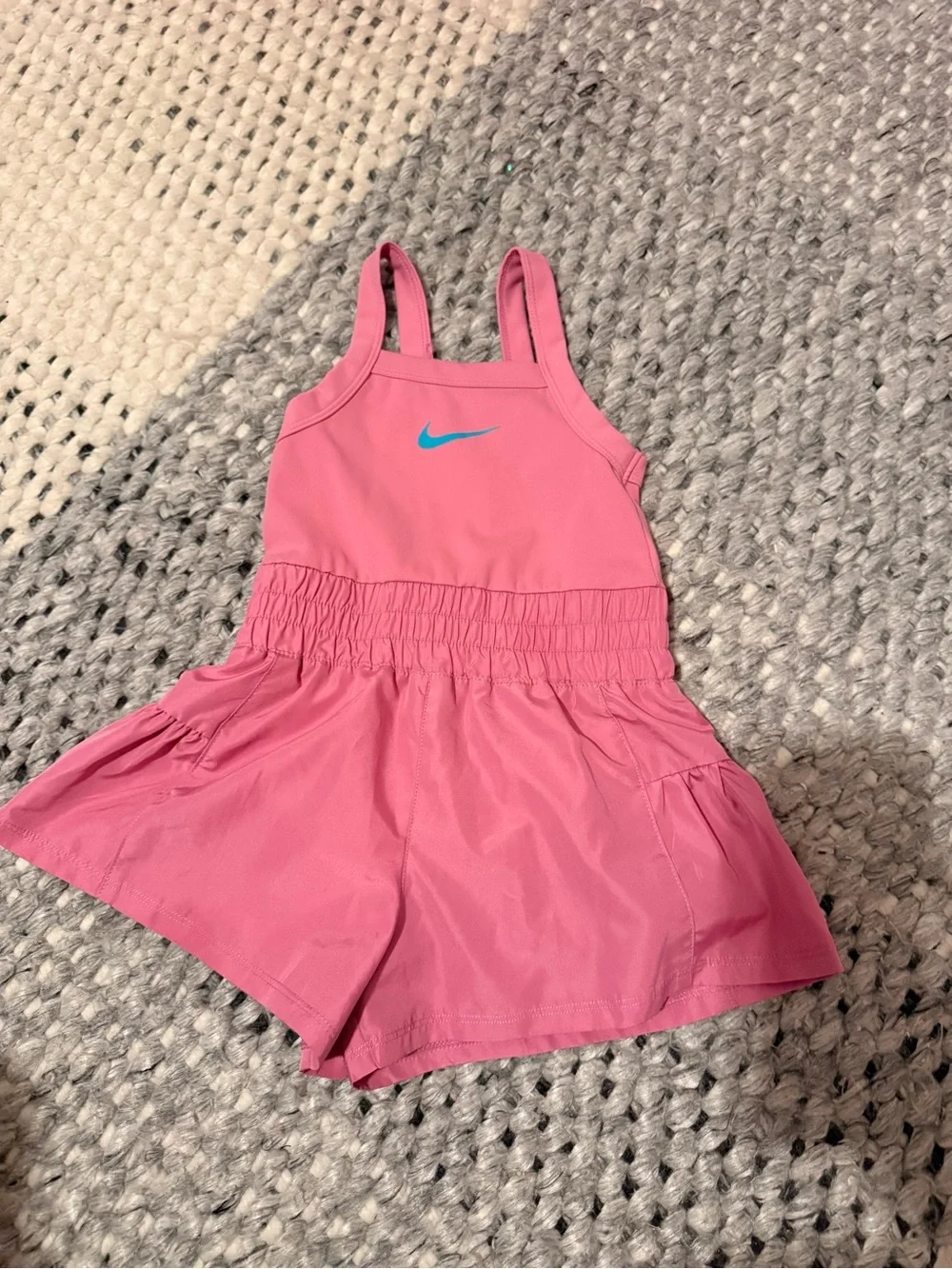 Nike Romper with Teal Swoosh